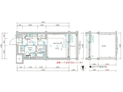 MIND MUSASHI-NAKAHARA(1K/1階)の間取り写真