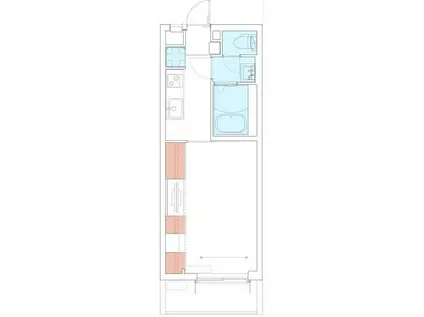 リブリ・溝の口1(1K/2階)の間取り写真