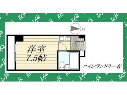 荘苑御園(ワンルーム/3階)の間取り写真