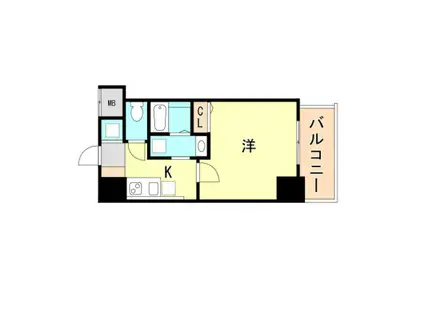 メインステージ須磨(1K/5階)の間取り写真