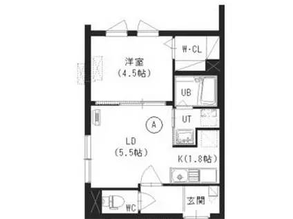 GRANWOODS(1LDK/3階)の間取り写真