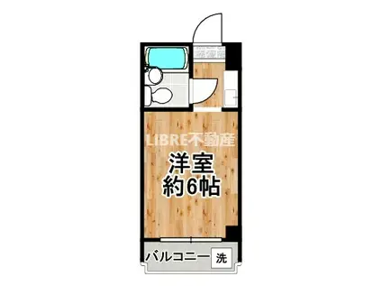 レガーレ大正(ワンルーム/4階)の間取り写真