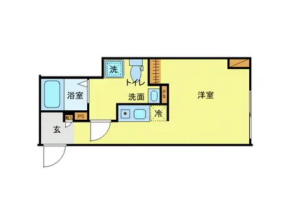 オアシス五反野レジデンス(ワンルーム/3階)の間取り写真