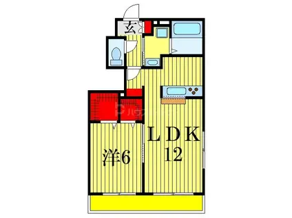 LE-CIEL(1LDK/1階)の間取り写真