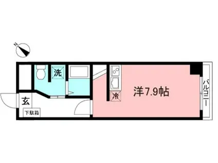 フィールドストーン(ワンルーム/2階)の間取り写真