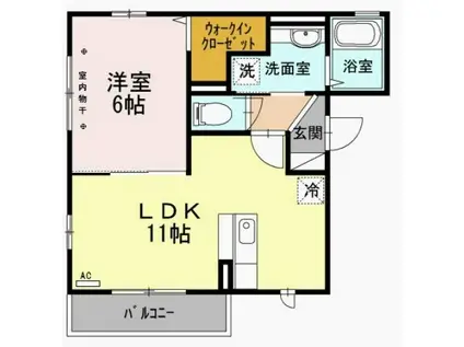 シャルム清澄白河-(1LDK/2階)の間取り写真