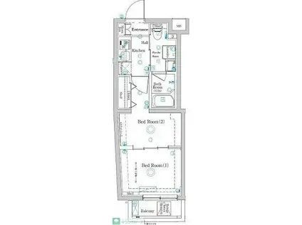 ラフィスタ志村坂上III(2K/3階)の間取り写真