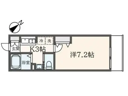 さくら七番館(1K/3階)の間取り写真