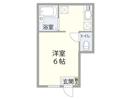 アートヒルズ第2中央(ワンルーム/1階)の間取り写真