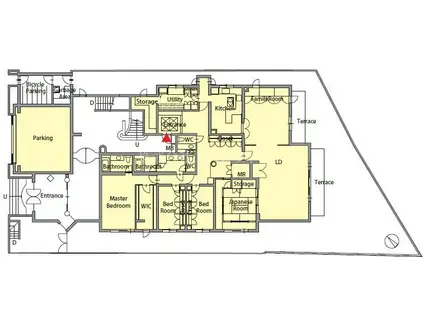 目黒三田トリニティハウス山崎(4SLDK/1階)の間取り写真