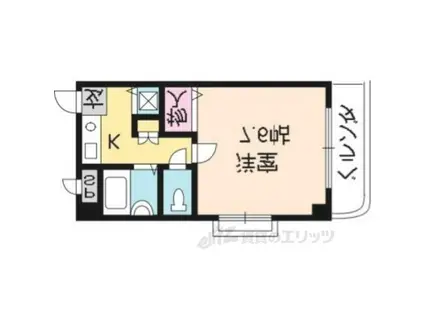 BELLTREE館(1K/3階)の間取り写真