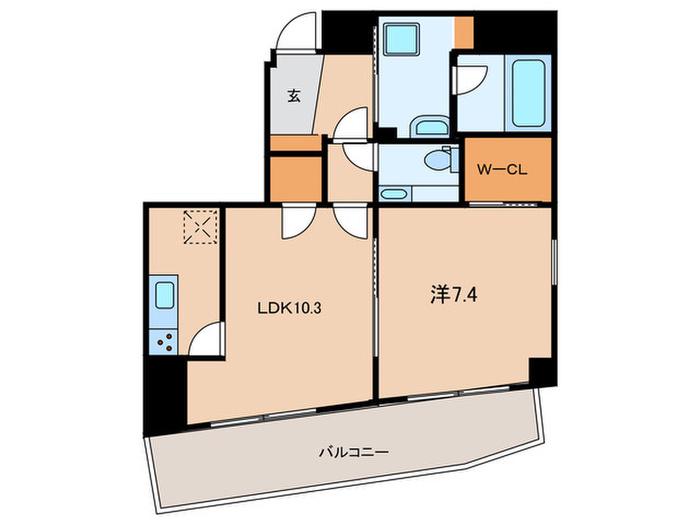 MAISON DE TAKAYA(1LDK/4階)の間取り写真
