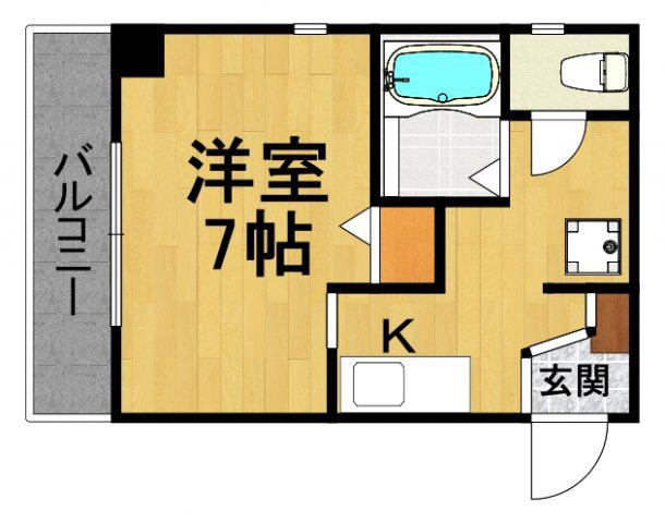 ストーンマナー(1K/8階)の間取り写真