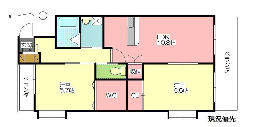 RINT7(2LDK/6階)の間取り写真