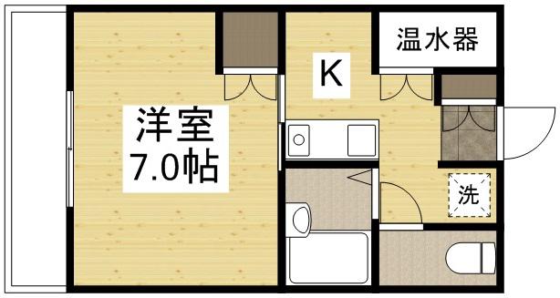 ライフコート(1K/5階)の間取り写真