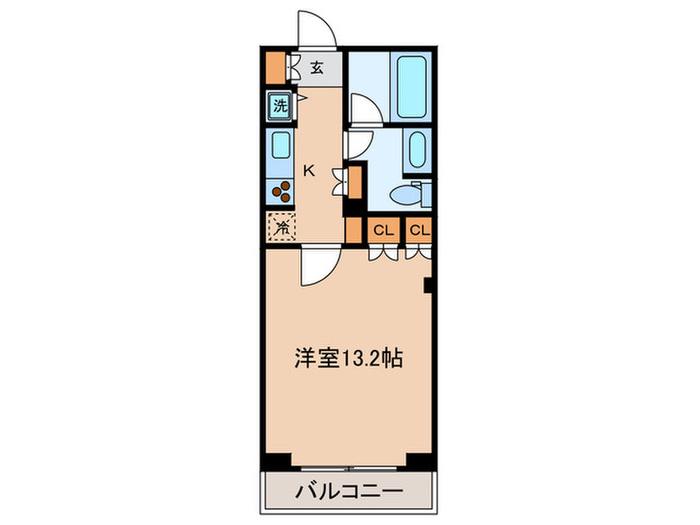 アビティ目黒(1K/4階)の間取り写真