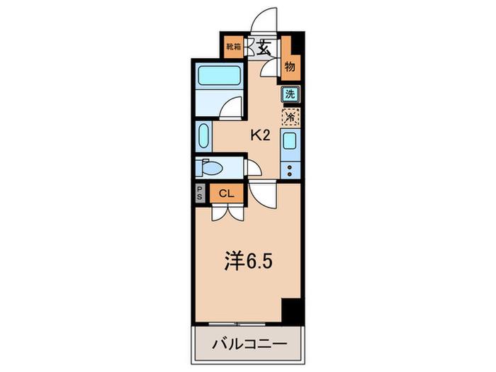 PRIMAL KOISHIKAWA(1K/6階)の間取り写真