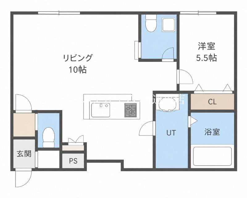 ドルチェ(1LDK/3階)の間取り写真