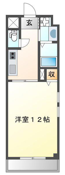 プラマーIII番館(1K/3階)の間取り写真