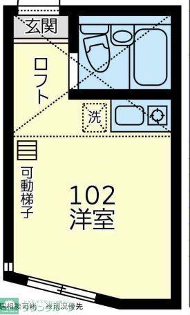 ユナイトKANSEIエドワード・ウィンパー(ワンルーム/1階)の間取り写真