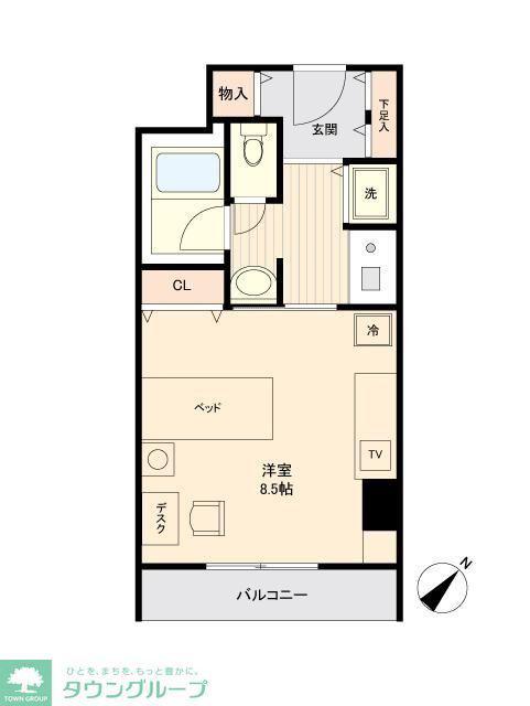 コンフォート荻窪(1K/1階)の間取り写真