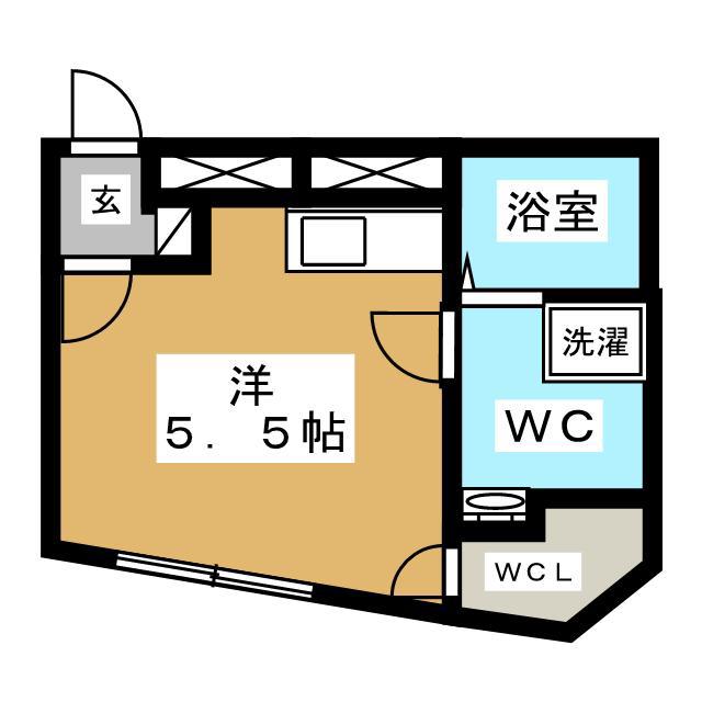 〇B.G.GRAND TOGOSHIGINZA(ワンルーム/4階)の間取り写真