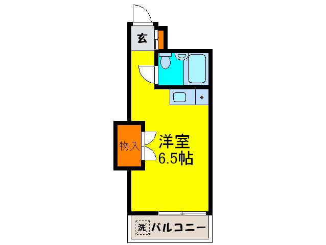 エクセレンス豊中(ワンルーム/3階)の間取り写真