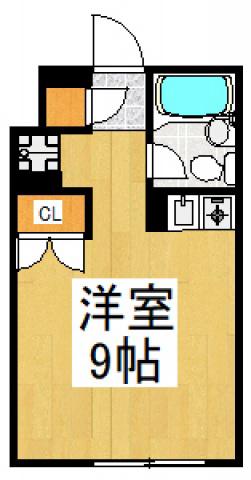 RS SATOH BLD(ワンルーム/2階)の間取り写真