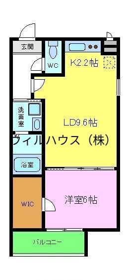フジレジデンス(1LDK/2階)の間取り写真