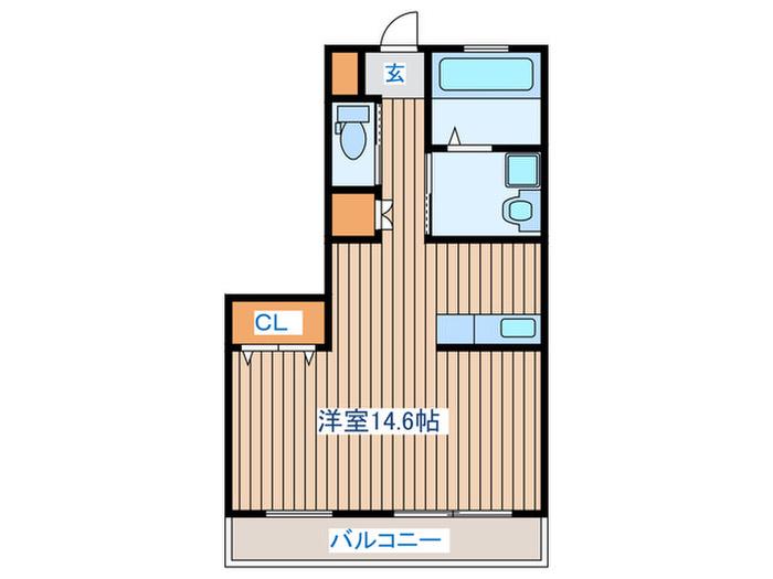 すまいる17番館(ワンルーム/1階)の間取り写真