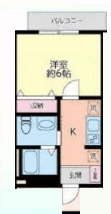 ウエストガーデンふじみ野103(1K/2階)の間取り写真