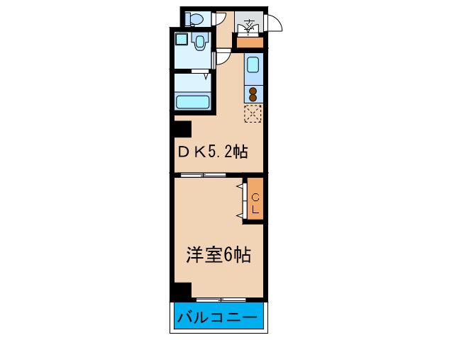 アパ-トメント玉川(1DK/2階)の間取り写真