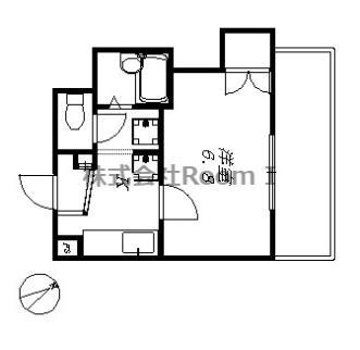 パフュームド・プルニア 旭化成ヘーベルメゾンHEBEL HAUS(1K/2階)の間取り写真