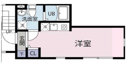 VISTA大森(ワンルーム/3階)の間取り写真