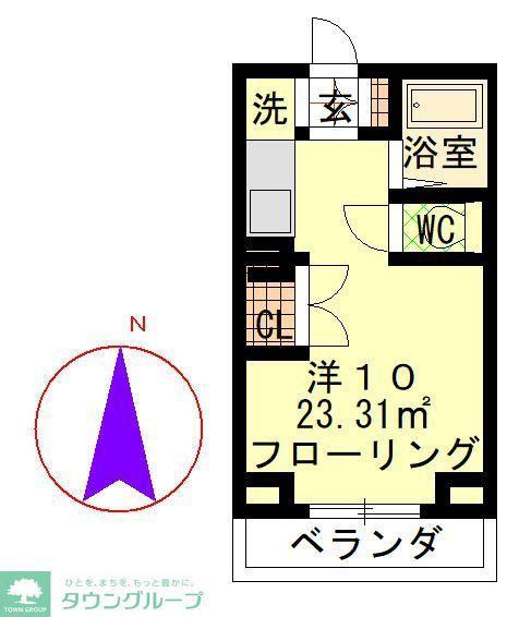 グレイス・ハイツ(ワンルーム/3階)の間取り写真