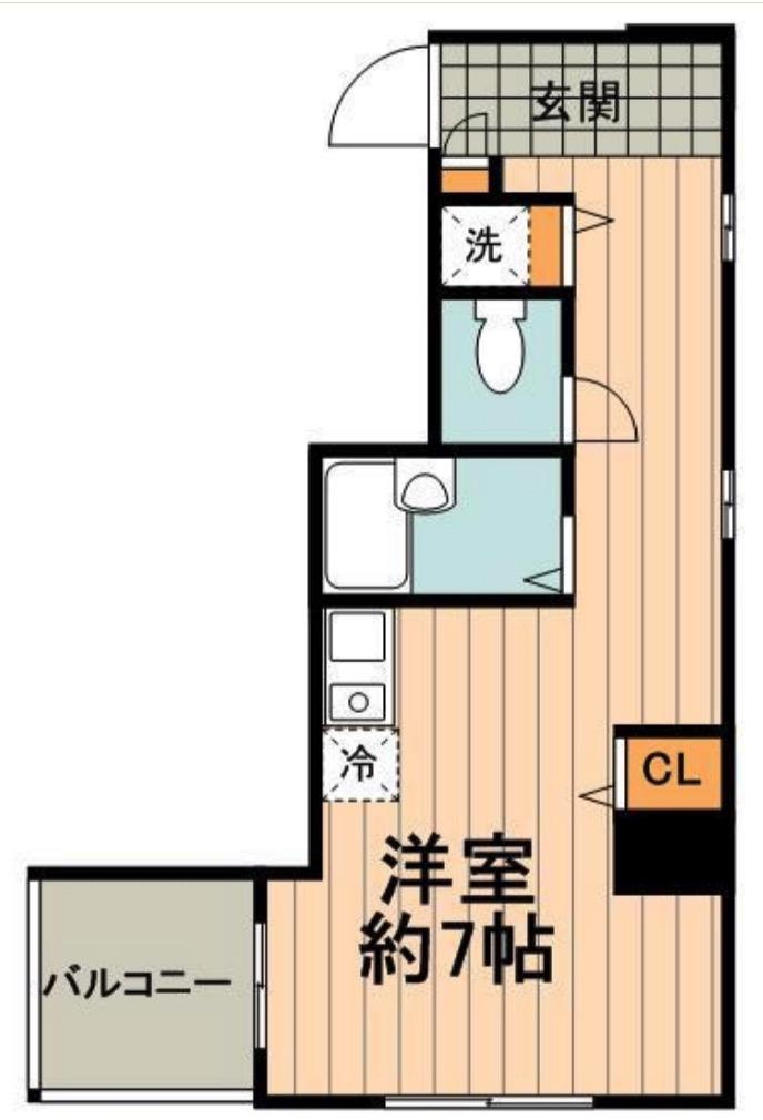 メイクスデザイン秋葉原(ワンルーム/8階)の間取り写真