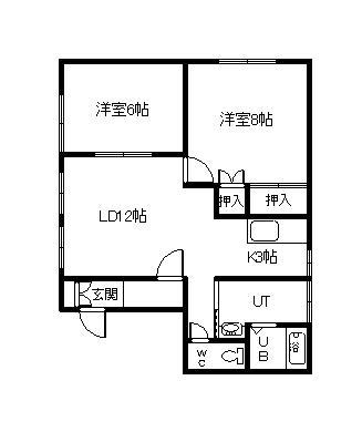 CEDIA(2LDK/1階)の間取り写真