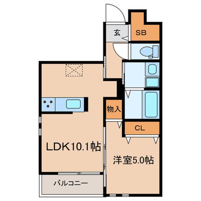 中十条2丁目計画(1LDK/1階)の間取り写真