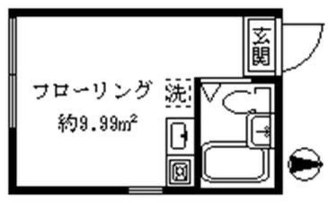 鷺ノ宮の家(ワンルーム/1階)の間取り写真
