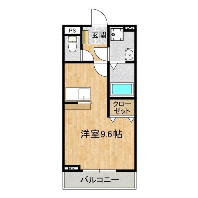 T-アドラブール(ワンルーム/1階)の間取り写真