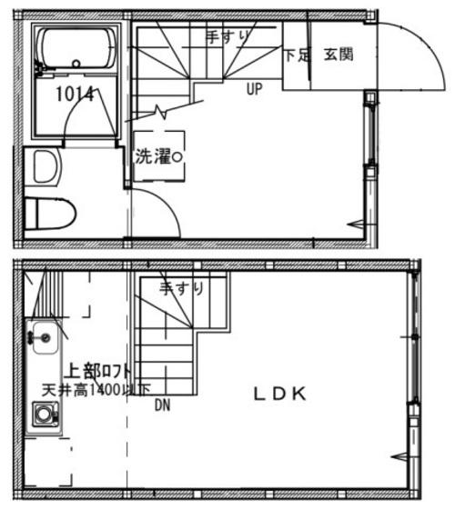 GOJO APARTMENT(1LDK/1階)の間取り写真