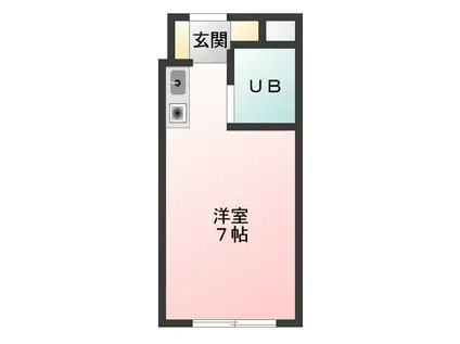 センチュリー八王子並木町(1K/2階)の間取り写真