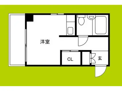 本庄アーバンハウス(ワンルーム/5階)の間取り写真