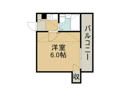 アートビップ幕張III(1K/2階)の間取り写真