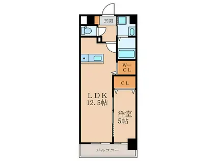 MDI PROSREGALO THE OUTLETS前(1LDK/8階)の間取り写真