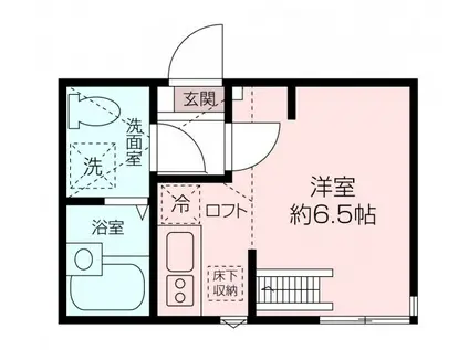  ラ・シャンス横浜 (ワンルーム/1階)の間取り写真