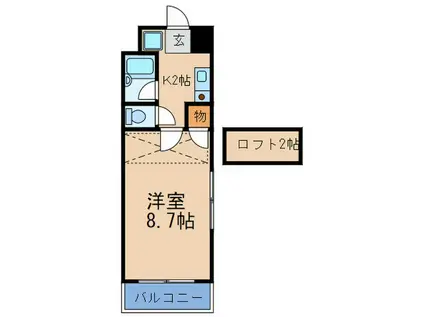 TGCNO10北梅田(1K/3階)の間取り写真