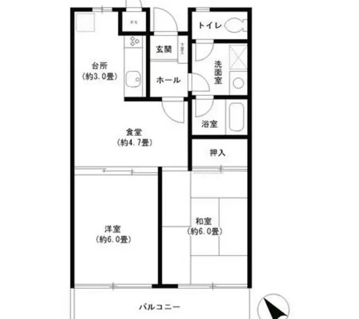 ベイシティメゾン石川町 7階階 間取り