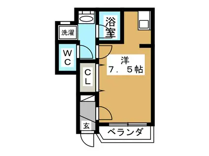 BIT新小岩(ワンルーム/1階)の間取り写真