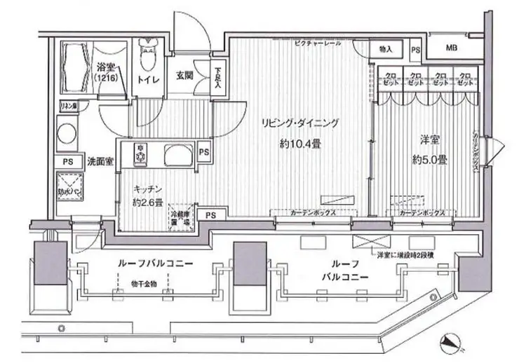 ヒューリックレジデンス茗荷谷 7階階 間取り